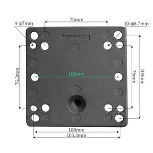 <span class=keywords><strong>Support</strong></span> adaptateur VESA pour moniteur, plaque à rotule carrée de 2,25 pouces, <span class=keywords><strong>support</strong></span> pour tablette PC de <span class=keywords><strong>voiture</strong></span>, <span class=keywords><strong>support</strong></span> VESA vers <span class=keywords><strong>support</strong></span> à rotule - Product Image 3