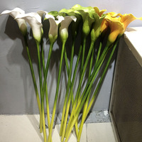 Grosir buket bunga pernikahan dekorasi rumah Calla Liliy PU tebal sentuhan asli