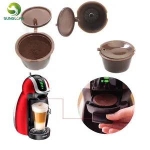 Dolce Gusto kahve kapsül filtre 3 adet/grup plastik doldurulabilir kahve kapsülleri 200 kez yeniden kullanılabilir uyumlu Cafe Dolce Gusto