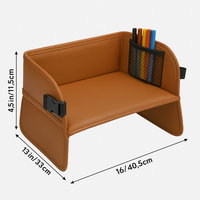 Plateau d'activités portable pour siège auto enfant, table à goûter de voyage, bureau à dessin pour tout-petits, organisateur de siège arrière, personnalisable OEM
