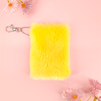 Journal Cartoon Animal Mini Carnet en peluche Journal avec porte-clés suspendu pour les enfants