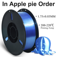 Filament d'imprimante 3D en soie PLA 1.75mm 1KG (2,2 lb) matériel d'impression en cuivre violet noir rouge brillant et soyeux (or Champagne en soie)