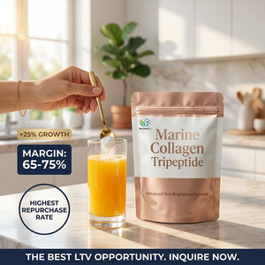 Private Label 7-in-1 Marine Peptid Tripeptid L-Glutathion Quercetin Biotin Pulver OEM ODM Hautaufhellende Botanische Mischung - Product Image 5