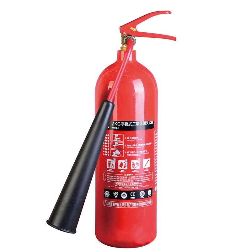 Zhejiang fire fighting equipment cylinder 7kg co2 fire extinguisher