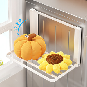 Étagère magnétique pliable pour réfrigérateur Sea Shark, en acier carbone, 1 niveau, sans perçage, pour organiser le réfrigérateur de cuisine - Product Image 2