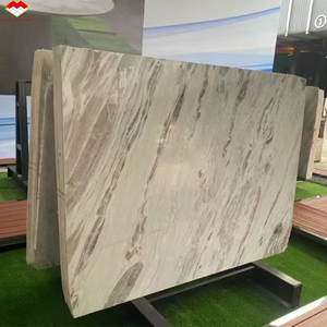 Lujosa losa grande de mármol blanco cristalino Da Vinci con diseño decorativo de <span class=keywords><strong>libro</strong></span> para paneles de pared interior y tableros de mesa - Product Image 6