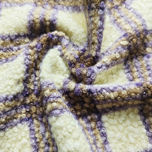 In magazzino bel cerchio di design stampa a punti <span class=keywords><strong>Altay</strong></span> stile sherpa tessuto In pile per la borsa da donna cappotto per la casa tessile - Product Image 2