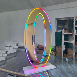 Grand chapiteau géant <span class=keywords><strong>de</strong></span> 3 pieds et 4 pieds à couleur changeante en or avec numéros <span class=keywords><strong>de</strong></span> chapiteau Led néons pour la décoration <span class=keywords><strong>de</strong></span> noces et d'événements - Product Image 1