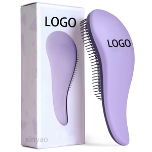 <span class=keywords><strong>Brosse</strong></span> Lissante Démêlante Douce à Ions avec Logo Personnalisé <span class=keywords><strong>pour</strong></span> <span class=keywords><strong>Cheveux</strong></span> <span class=keywords><strong>Bouclés</strong></span> Naturels Lisses, Adultes, Enfants, Bébés, <span class=keywords><strong>Cheveux</strong></span> Mouillés ou Secs - Product Image 1