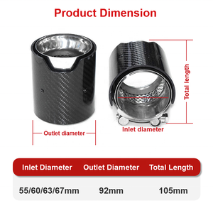 Tuyau d'échappement SYPES en fibre de carbone embout de silencieux pour <span class=keywords><strong>BMW</strong></span> M2 M3 M4 M5 M6 M135i M235i M140i M335i M340i <span class=keywords><strong>M435i</strong></span> M440i - Product Image 4