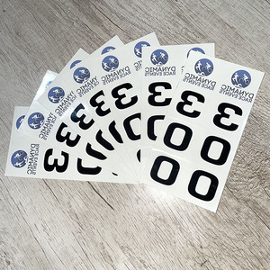Tatuajes de Números Personalizados para Triatlón, Tatuajes Temporales Resistentes al Agua de Larga Duración, Tatuajes de Contorno en Blanco y Negro para Atletas - Product Image 4
