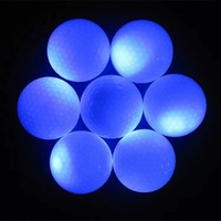 Balle de Golf électronique à LED, balle de Golf clignotante et lumineuse pour le Golf de nuit, balles de Golf fluorescentes