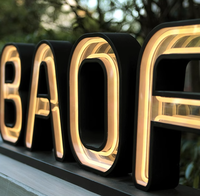 Offre Spéciale personnalisé Infinity LED enseigne au néon personnalisé lettre signe verre acrylique infini miroir sans fin LED publicité éclairée