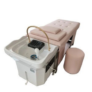 Nouveau lit de massage thaïlandais rose Kisen avec fumigation et circulation d'eau multifonctionnelle sans plomberie pour shampoing - Product Image 1