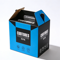 Boîte d'emballage pour produits de gym en carton ondulé en papier kraft avec impression offset naturelle et logo personnalisé, conception gratuite