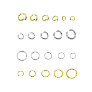 Anillos de hierro abiertos de Tongwei Hardware, plateados y dorados, redondos, para la fabricación de pulseras. - Product Image 4