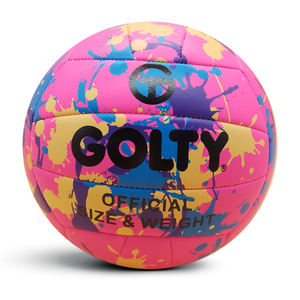 Balón de Voleibol <span class=keywords><strong>GOLTY</strong></span> GVM-1015A Talla 5 Peso 260-280G y Circunferencia 650-670MM con Cuero de PVC Luminoso Personalizado Cosido a Máquina - Product Image 1