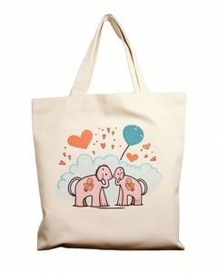 Custom Logo Printed Recyclable <b>Plain</b> Cotton <b>Canvas</b> Shopping Tote Bag - Product Image 3