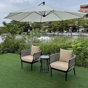 Juego de mesa y sillas para terraza exterior, impermeable, para restaurante, muebles de exterior, mesa de café. - Product Image 6