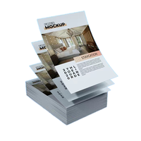 Brochures publicitaires en carton A4, imprimées recto-verso, avec reliure agrafée, résistantes à l'eau, impression sérigraphique sur carton duplex, vente en gros