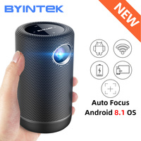 BYINTEK P15 Mini 4k Smart Android Pocket Portable pour projecteur vidéo Wifi DLP pour cinéma maison en extérieur avec batterie