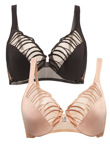 Vente en gros Soutien-gorge push-up à armatures pour femme en dentelle, bretelles convertibles, confort quotidien, tissé respirant, bonnet complet uni, Birlag Sports - Product Image 1