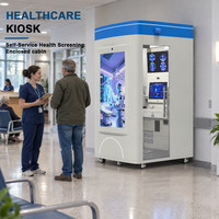 Kiosque de santé en libre-service DK avec intégration API de télémédecine, surveillance des signes vitaux, modèle sur pied en acier laminé à froid