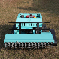 Tondeuse à gazon télécommandée sur chenilles en caoutchouc diesel 80 cm 100 cm, prise en charge de la personnalisation OEM