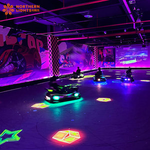 <span class=keywords><strong>Juego</strong></span> de Batalla de Go-Karts con Realidad Virtual y Realidad Aumentada, Coche Eléctrico con Proyección Interactiva para Parques de Diversiones Interiores - Product Image 4