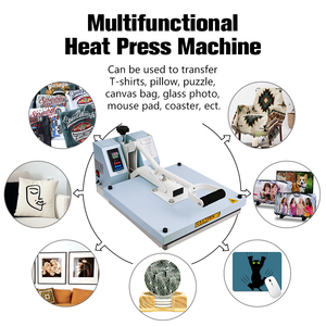 Baiyin <span class=keywords><strong>prix</strong></span> usine 38x38cm T-shirt Sublimation presse à chaud Machine de transfert manuel qualité imprimante à plat - Product Image 4