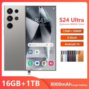 Bán Buôn Nhà Máy Mới S24 Siêu Android 14 108MP Phía Sau Máy Ảnh Phía Sau Bốn Máy Ảnh 16GB + 1Tb Chạy Bộ Nhớ Dual Sim Thẻ 5G - Product Image 2