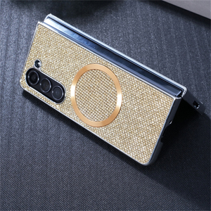 Étui de téléphone magnétique à paillettes de placage de luxe pour <span class=keywords><strong>Samsung</strong></span> Z Fold 6 5 4 <span class=keywords><strong>ZFold</strong></span> <span class=keywords><strong>3</strong></span> 5G housse de protection de charge sans fil capuchon antichoc - Product Image 4