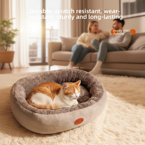 गर्म अंडाकार पालतू पालतू बिस्तर अल्ट्रा-नरम उच्च-उछाल पीपी कपास हल्का पोर्टेबल शीतकालीन गर्मी स्थायित्व हाथ धोने योग्य इनडोर बिल्लियों - Product Image 2