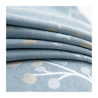 Style européen Simple moderne Jacquard rideau nouveau complet occultant coton tissu oeillet pour salon chambre