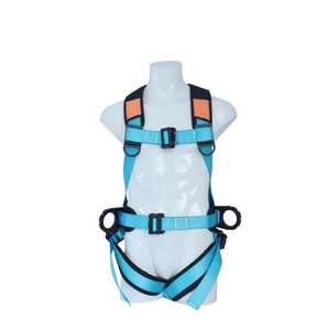 Escalada arnês de segurança com corpo inteiro poliéster cinto isolado plástico revestido liga aço metal peças ganchos dielétricos - Product Image 3