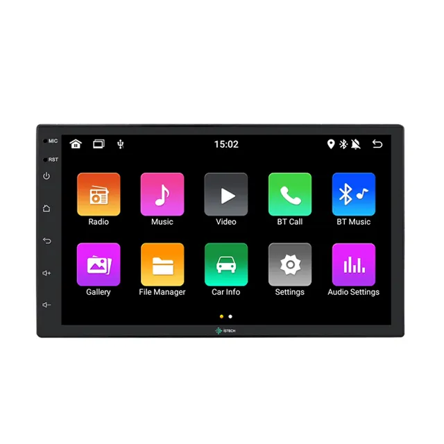Универсальный 7-дюймовый Android 11 автомобильный радиоприемник, стерео, Gps-навигация, DVD, мультимедийный плеер