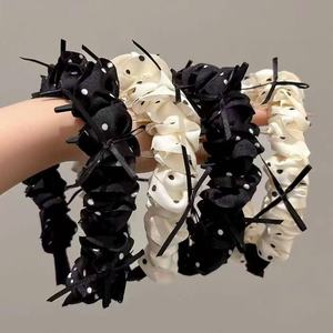 Nouveau serre-tête tendance pour femme, style crâne haut avec bande torsadée dentée, accessoire de coiffure à pression - Product Image 1