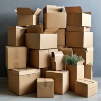 Boîtes carrées auto-érectiles en carton kraft recyclé et recyclable, écologiques, imperméables, jetables, personnalisables, directement de l'usine
