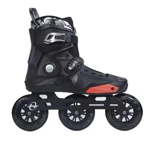 Rollermaster yetişkin 3 büyük 110mm tekerlekler kentsel tek sıra tekerlekli paten ayakkabı