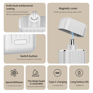 Recortador <span class=keywords><strong>de</strong></span> <span class=keywords><strong>Vello</strong></span> <span class=keywords><strong>Nasal</strong></span> Portátil con Carga USB, Lavable, <span class=keywords><strong>de</strong></span> Plástico, Limpieza Suave <span class=keywords><strong>de</strong></span> las Fosas Nasales, Recorte Rápido, Batería <span class=keywords><strong>de</strong></span> Litio - Product Image 3