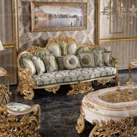 Ensemble de canapés de style turc, luxe, sculptés à la main, canapés en bois antiques, meubles de salon classiques