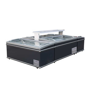 Congelador profundo combinado con parte superior abierta del refrigerador del Gabinete de la isla para el supermercado - Product Image 4