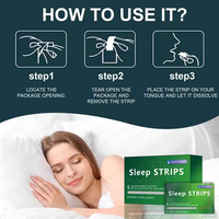 Bandelettes de sommeil orales personnalisables OEM Supplément de mélatonine pour enfants et adultes pour un bon sommeil 30 bandelettes emballées individuellement