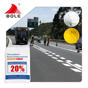 易沸腾道路标记材料20% 混合玻璃珠热塑性道路涂料