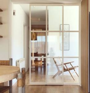 Tàng hình CửA Lùa hệ thủ-gia cố khung thép & PVC Hidden theo dõi với đa điểm an ninh khóa cho tủ quần áo - Product Image 1