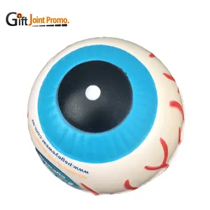 Wholesale Cheap PU Eyeball Shaped Stress Ball With LOGO Squishy Anti Stress Foam Ball