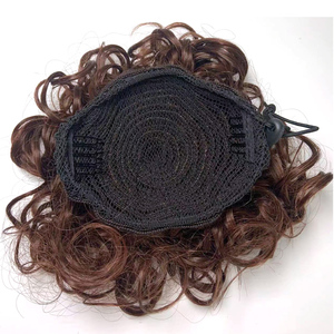 Queue <span class=keywords><strong>de</strong></span> cheval synthétique bouclée mignonne à cordon <span class=keywords><strong>de</strong></span> serrage, <span class=keywords><strong>chignon</strong></span> pour femme, en fibre <span class=keywords><strong>de</strong></span> bonne <span class=keywords><strong>qualité</strong></span>, prix d'usine - Product Image 5