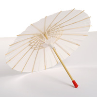 Parasol en papier pour fête de mariage, parapluie en bambou, parapluie chinois blanc, centre de table pour douche nuptiale, accessoire photo