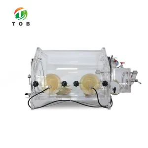 TOB Custom Fully Transparent Plexiglass Vacuum Glove Box For Laboratory