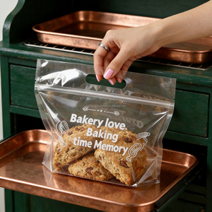 Sac en papier kraft brun SOS recyclé de 20 LB et 2 LB, taille personnalisée, pour le transport de pain, l'emballage de boulangerie, la vente au détail, les courses, les aliments à emporter et les repas. - Product Image 3